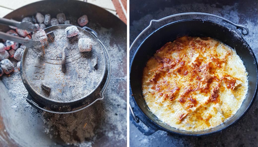 Lasagne aus dem Dutch Oven