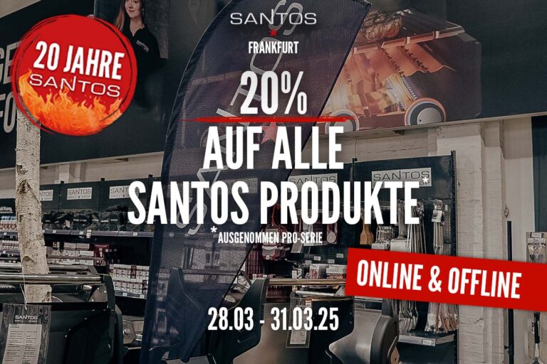 20 Jahre SANTOS – 20% Rabatt!