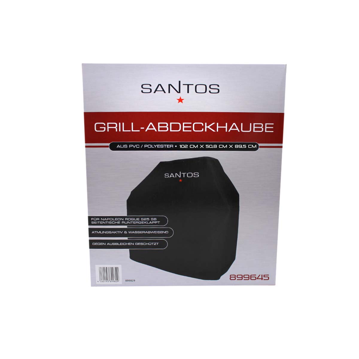 SANTOS Grill Abdeckhaube, PVC / Polyester, 102 x 50,8 x 89,5 cm