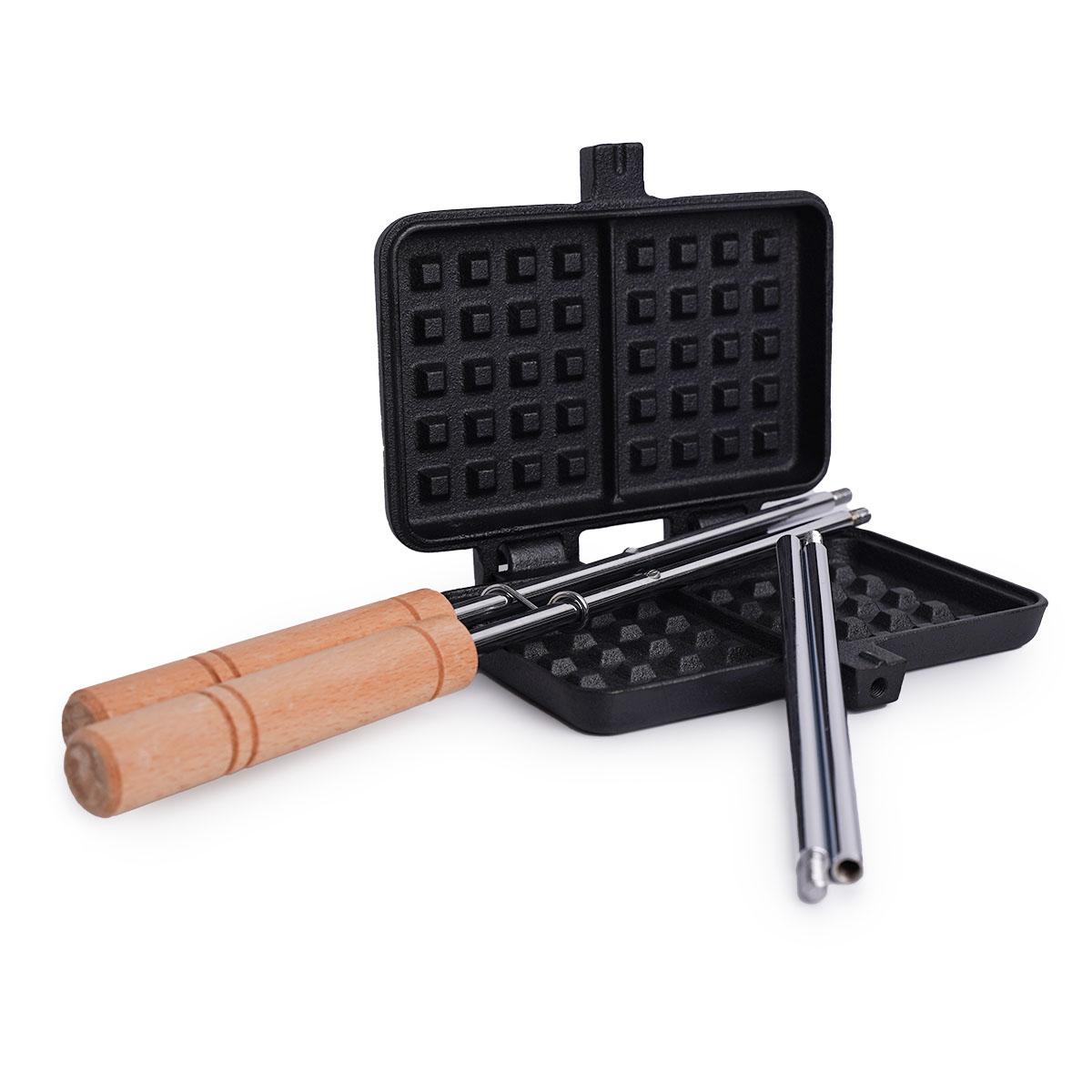 SANTOS Waffeleisen aus Gusseisen mit langem Stiel SANTOS Waffeleisen aus Gusseisen mit langem Stiel