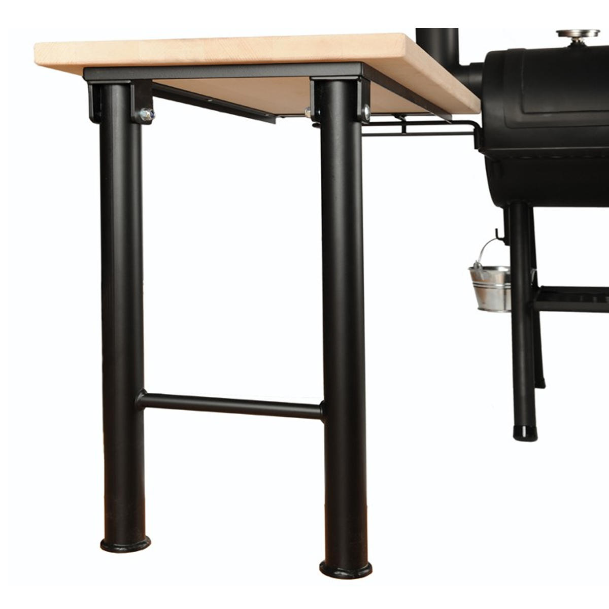 Joe's Barbeque Seitentisch mit massiver Holzplatte, klein für Texas Classic, Longhorn, Reverse Flow