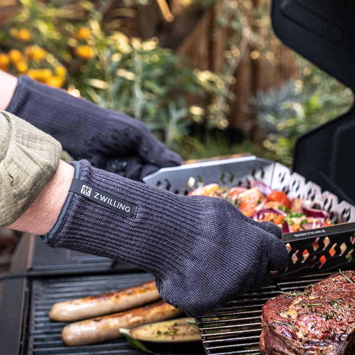 ZWILLING BBQ+ Grillhandschuhe 2-tlg, Anthrazit ZWILLING BBQ+ Grillhandschuhe 2-tlg, Anthrazit