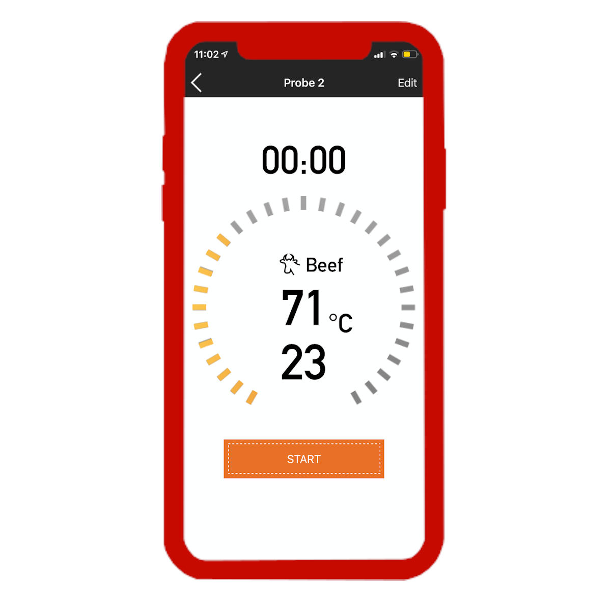 SANTOS Smart BBQ Thermometer, Bluetooth
