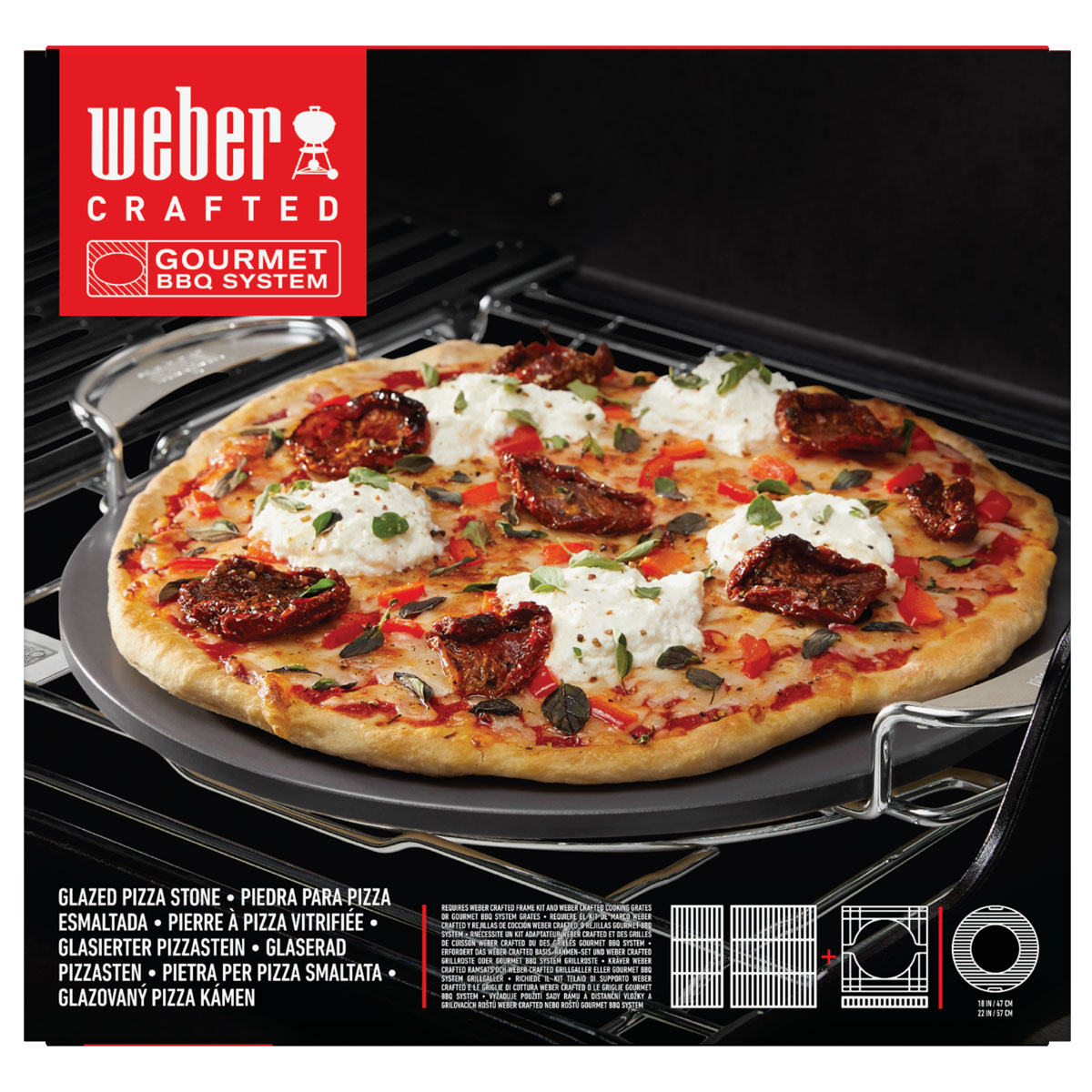 Weber CRAFTED GBS glasierter Pizzastein