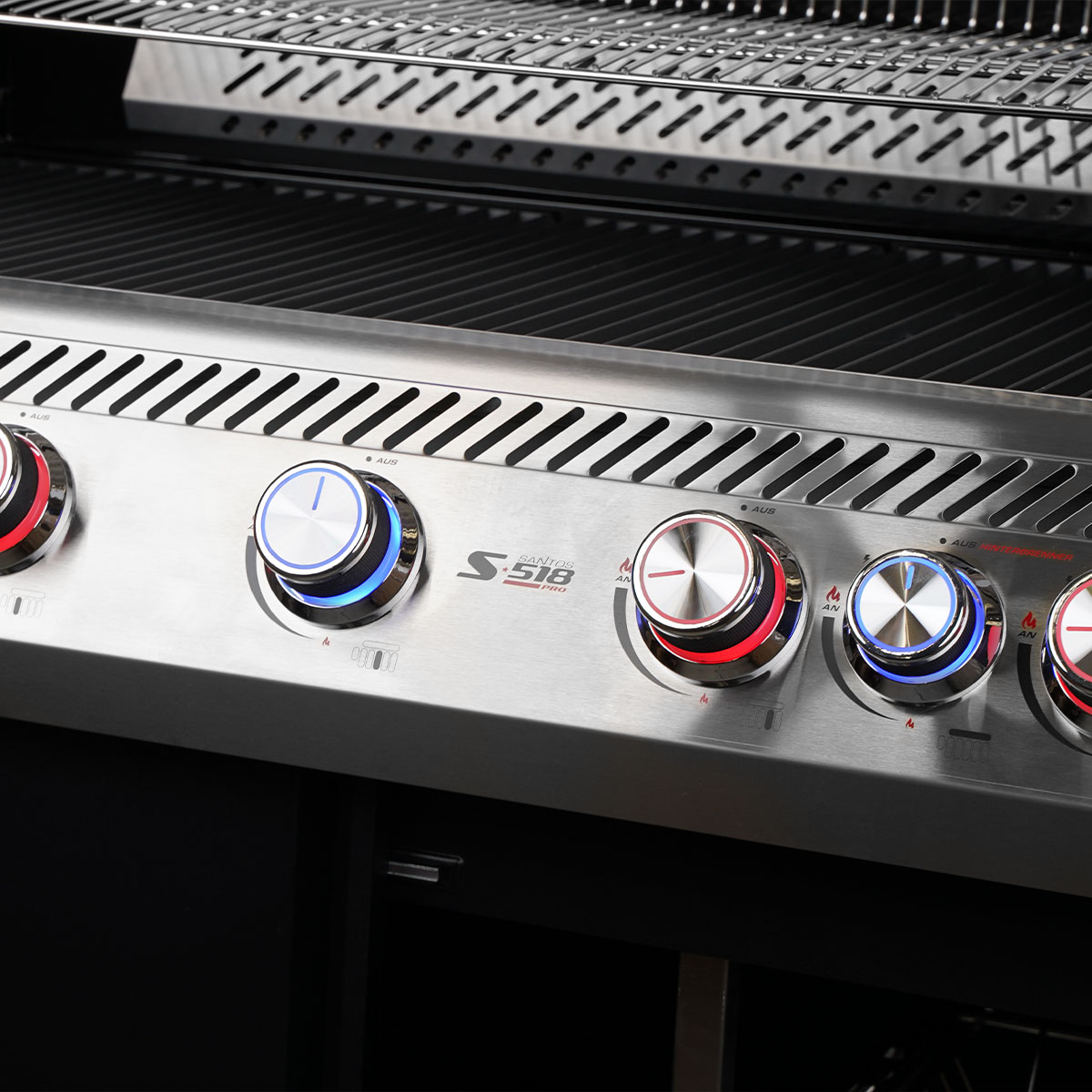 SANTOS S-518 Pro Schwarz | Seiten- & Heckbrenner