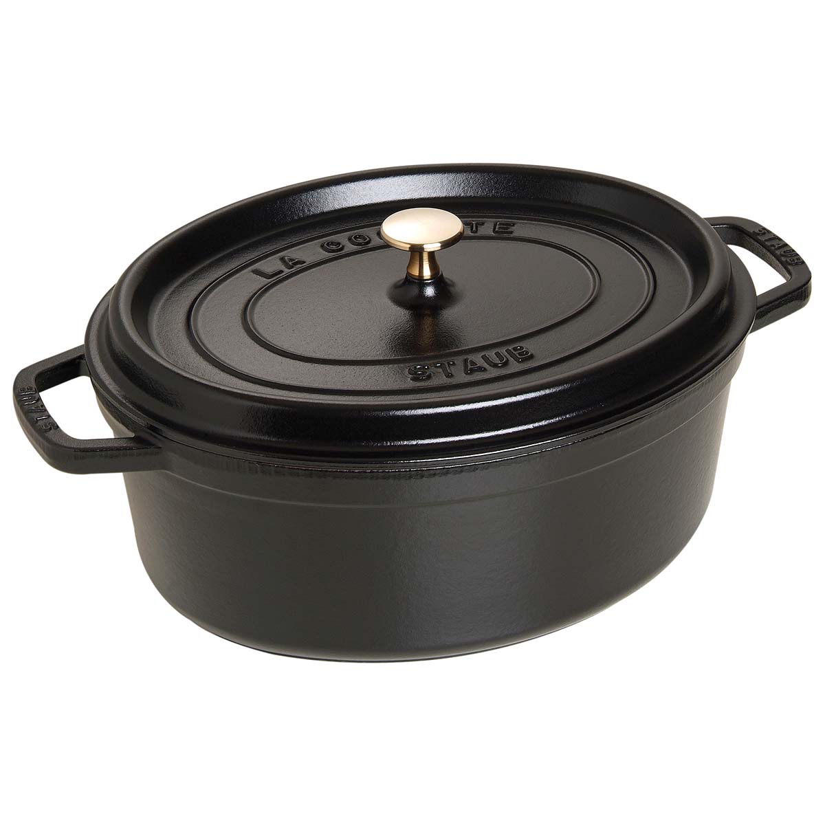 STAUB Cocotte, 31 cm, Schwarz, Gusseisen