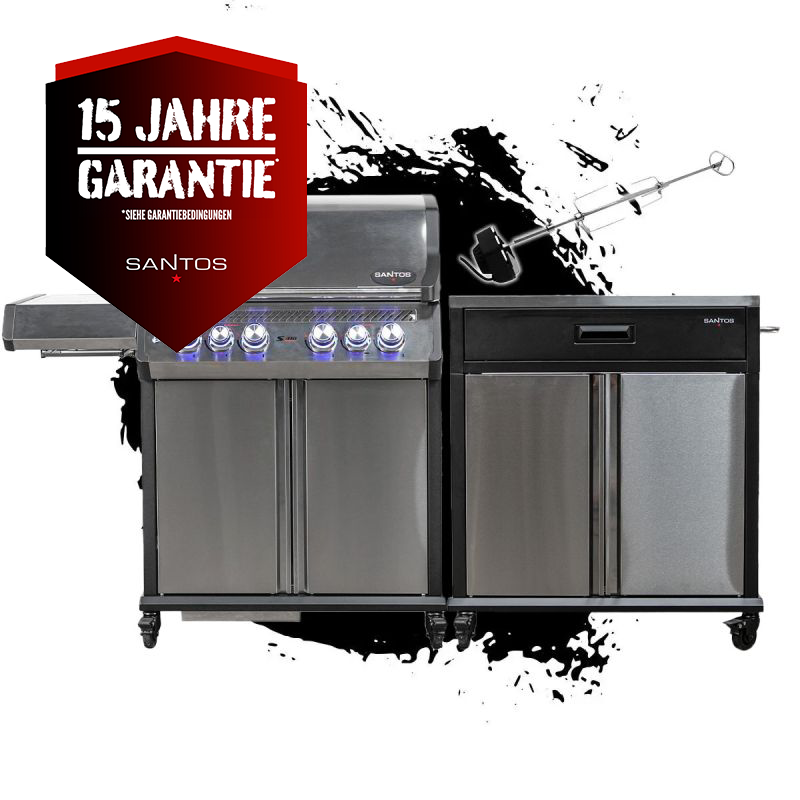 SANTOS S-418 Pro Außenküche | S-418 Pro & BBQ Cart Pro