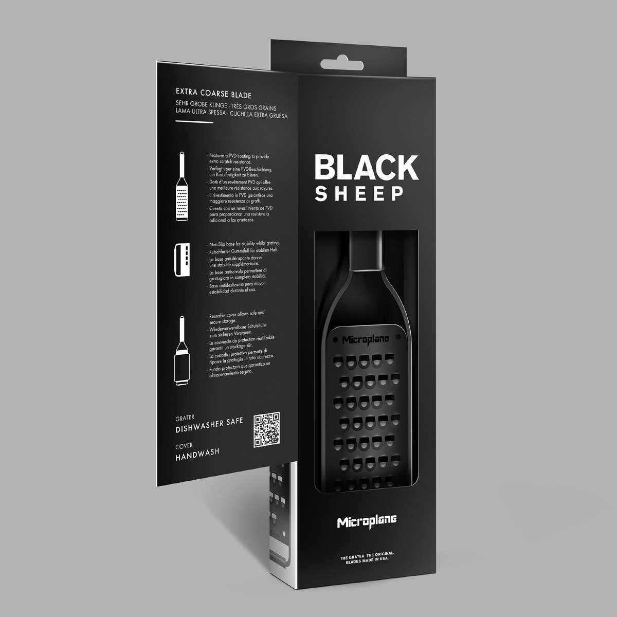 Microplane Black Sheep Reibe Sehr Grob Microplane Black Sheep Reibe Sehr Grob
