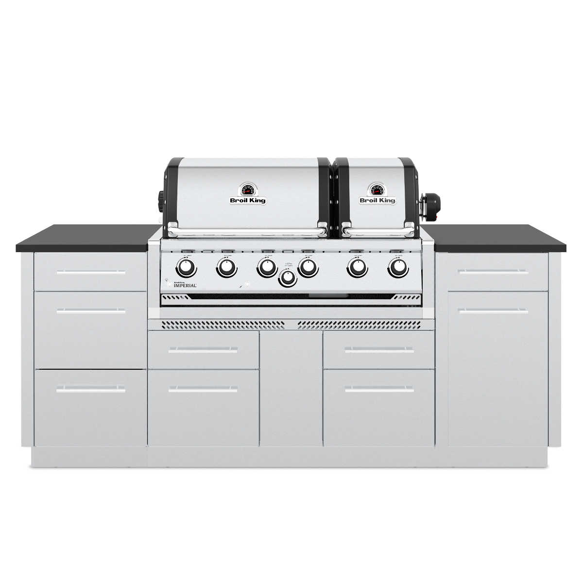 Broil King Imperial S670 XL Pro Built In inkl. Drehspieß, Edelstahl, 2022 