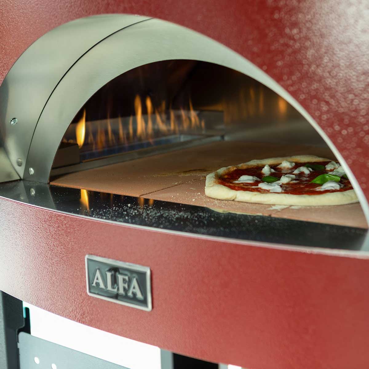 Alfa Forni Gas Pizzaofen Moderno 3 Pizze Antikrot | Hybrid