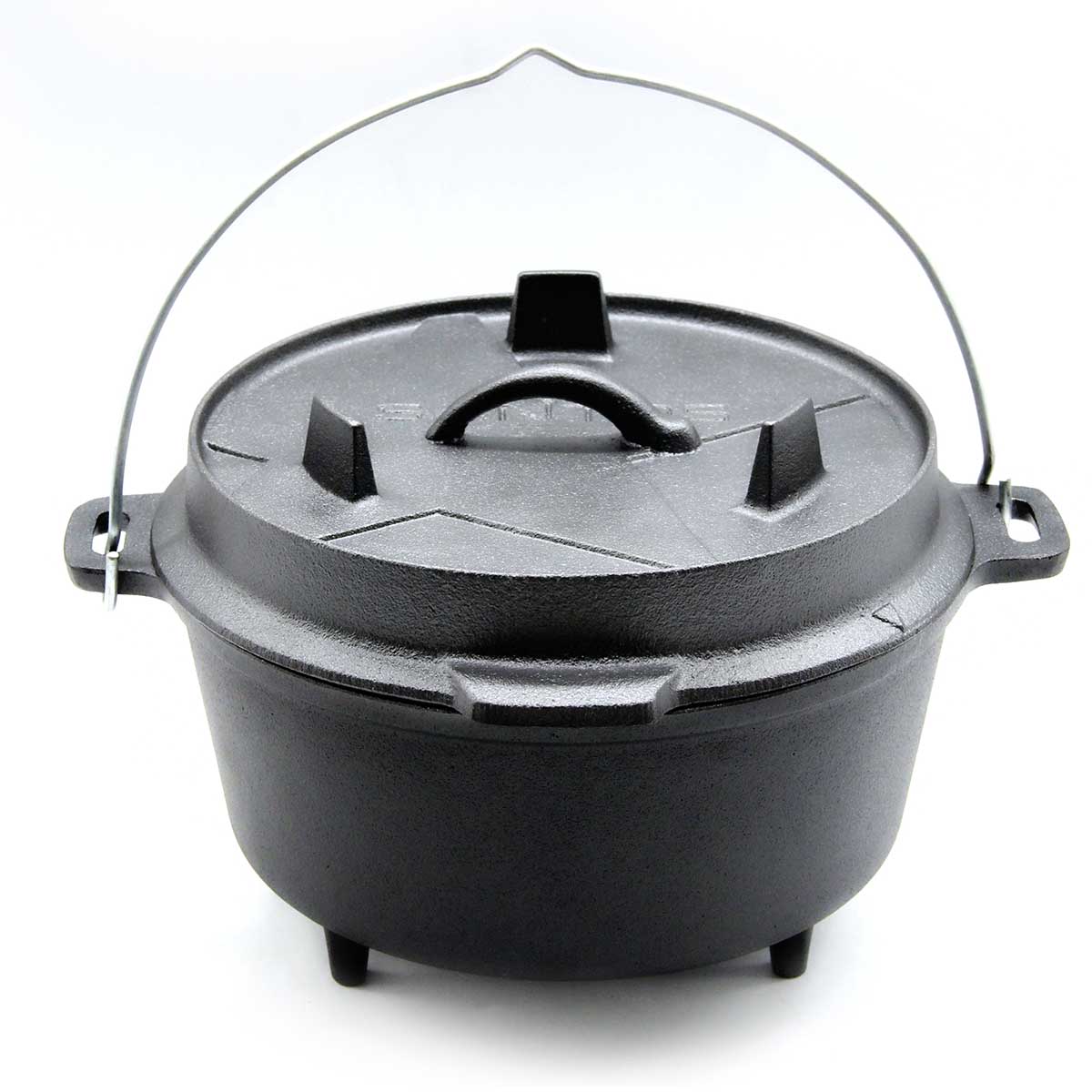 SANTOS Dutch Oven ca. 4 Liter (4,5 Qt) mit Füßen