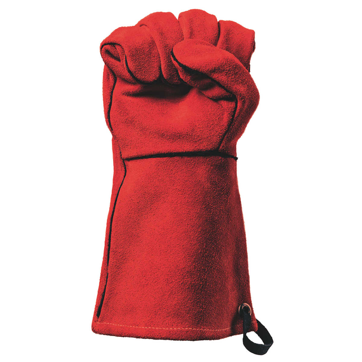 FM Grillhandschuh Leder Rot 10