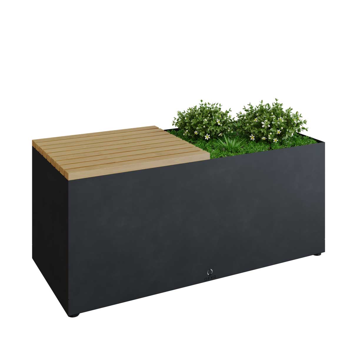 OFYR Herb Garden Bench Black Sitzbank