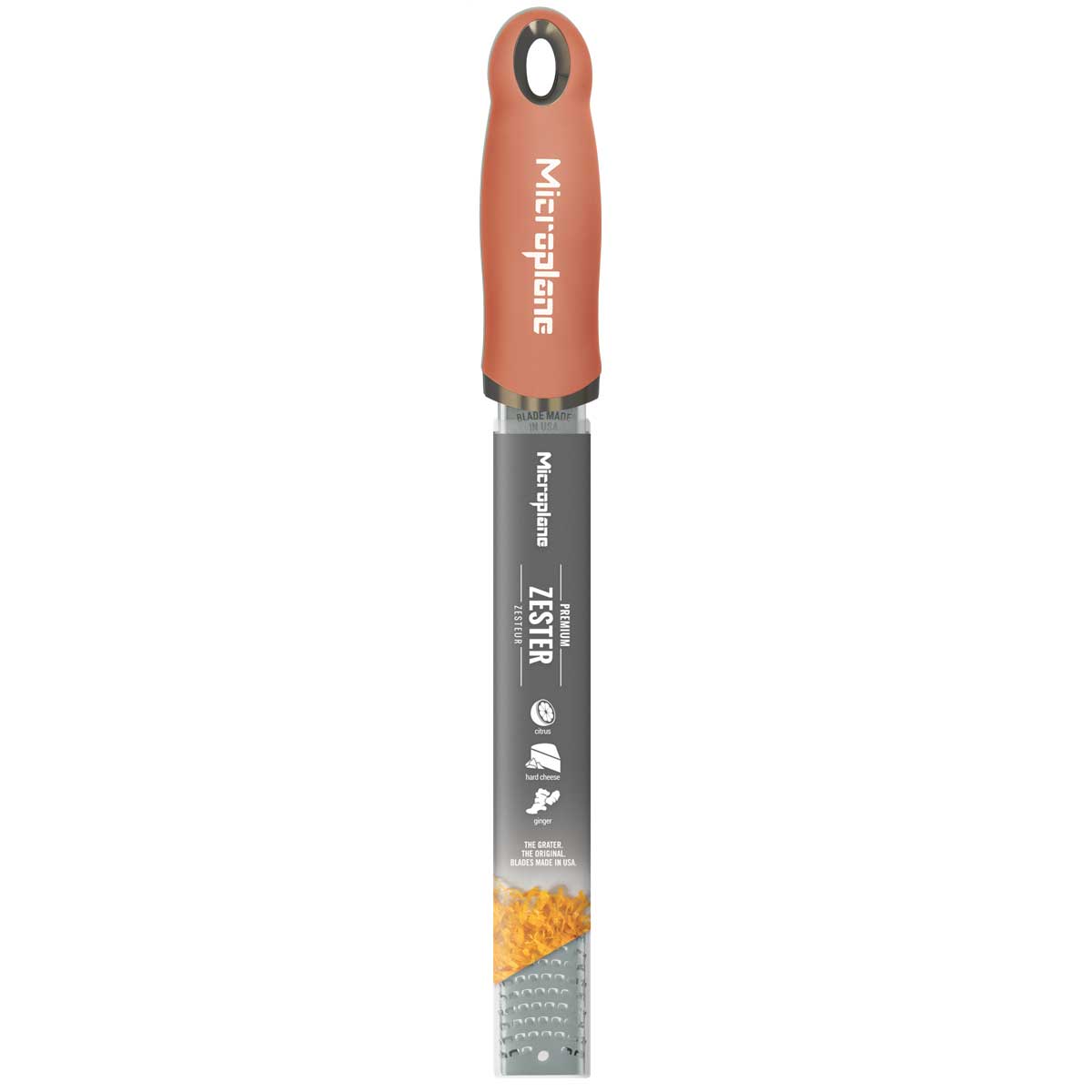 Microplane Premium Reibe / Zester, Zimt Orange