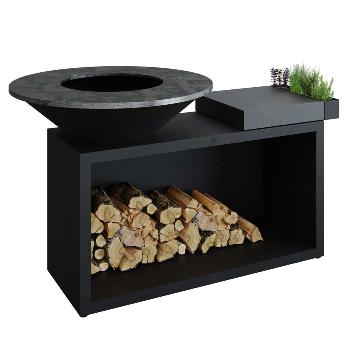 OFYR-Island+ Black 100 Ceramic Dark Grey