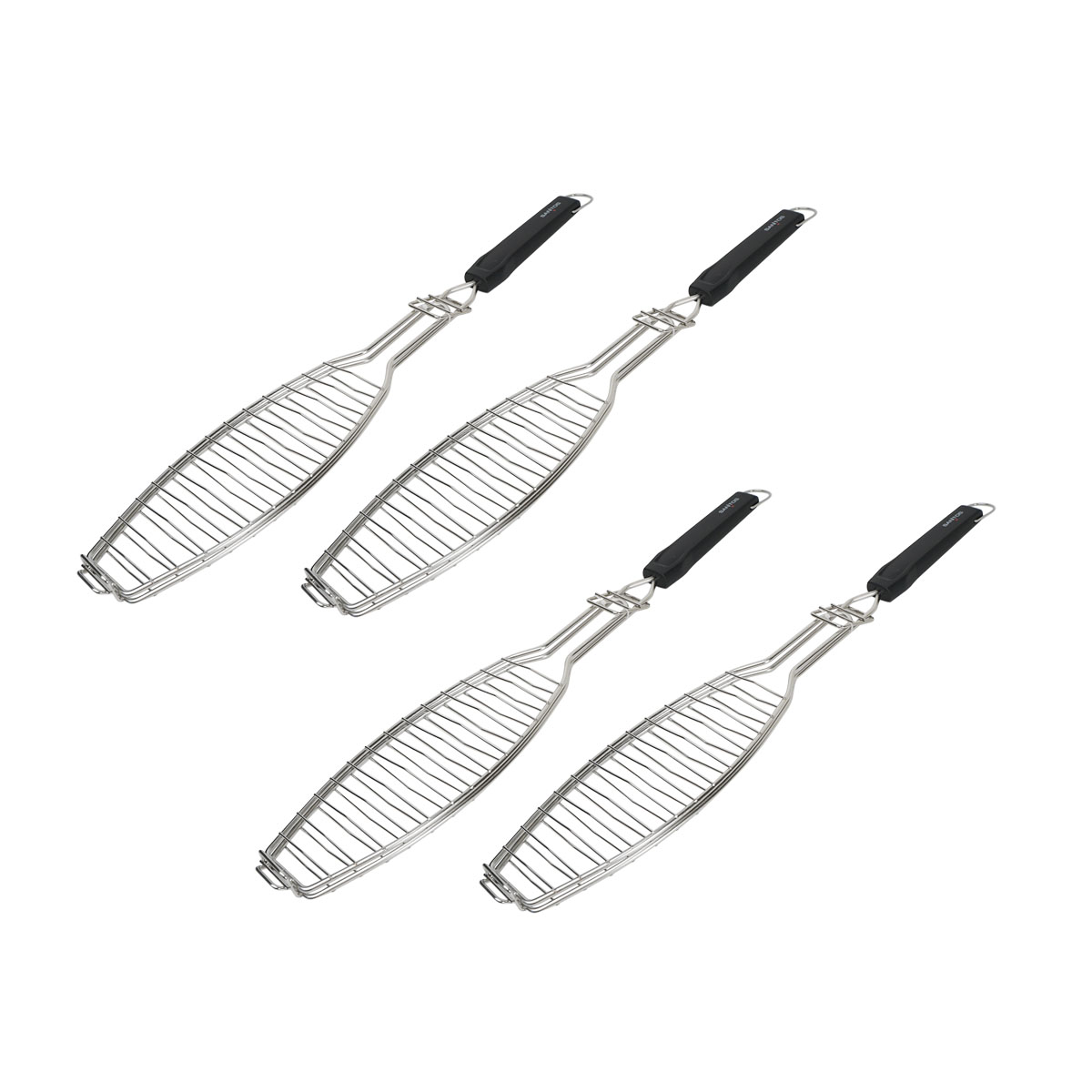 SANTOS Fischbräter Edelstahl 61,5 cm - 4er-Set