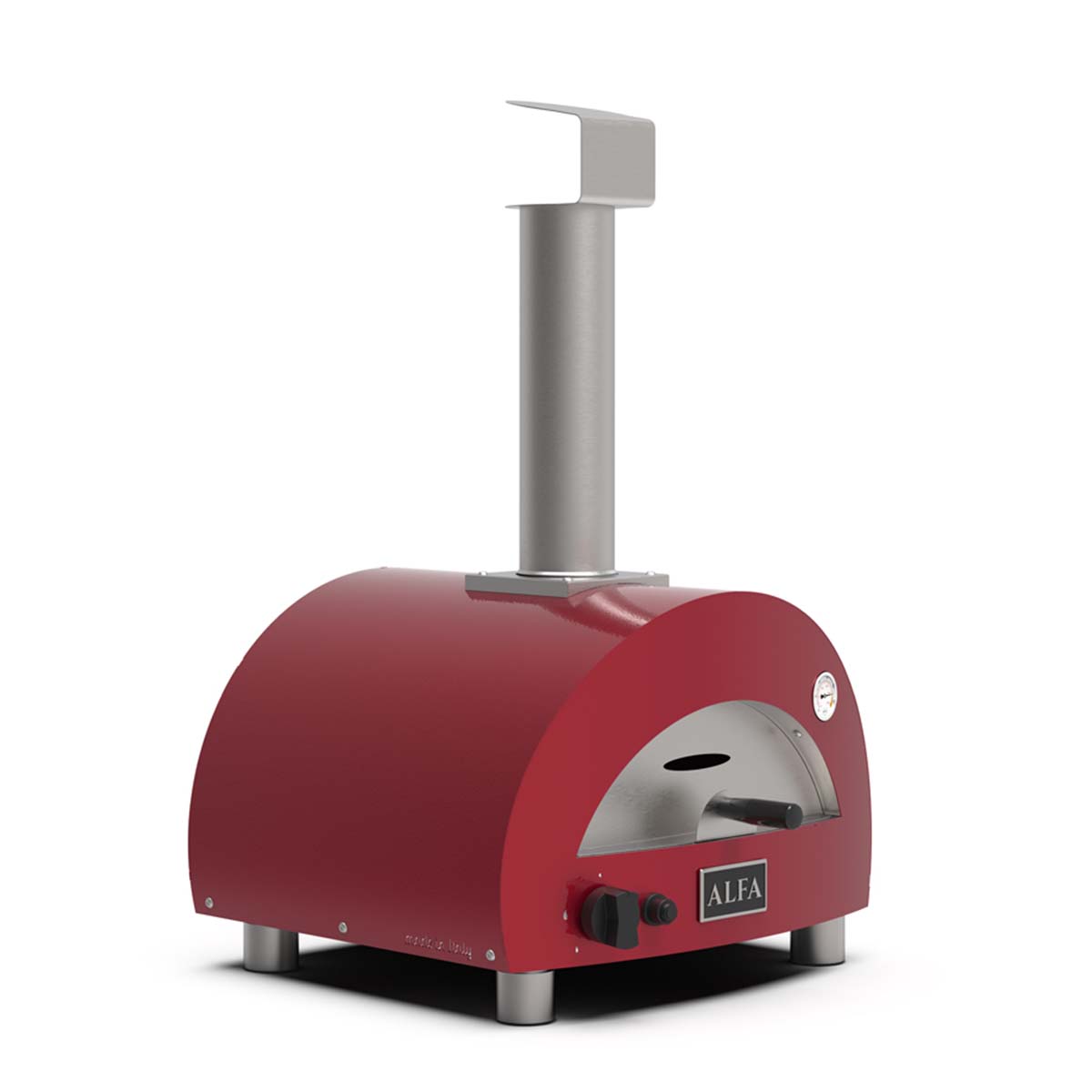 Alfa Pizzaofen Portable, Gas, Rot seitlich