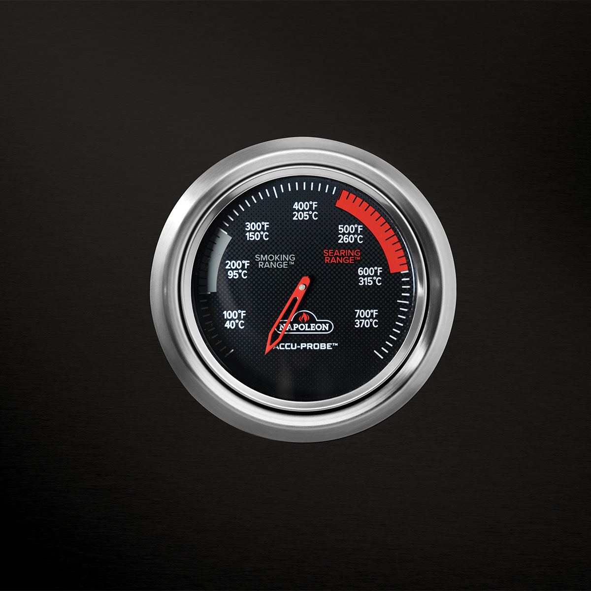 Napoleon Prestige 500 | 2025 | Schwarz Deckelthermometer