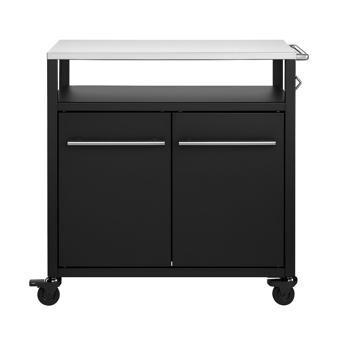 SANTOS BBQ Cart | 2 Türen | Matt Schwarz