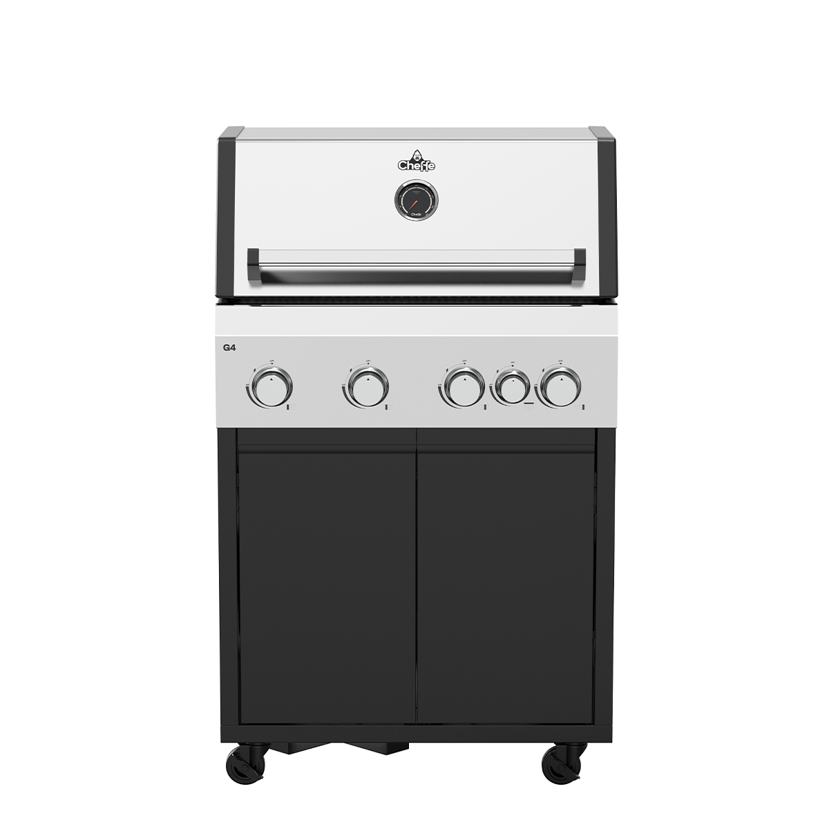 Cheffe Outdoorküche XXL280 | G4 Gasgrill | XL Infrarotbrenner Einzelmodul | Kochfeld Einzelmodul | Stauraum Doppel- & Einzelmodul 