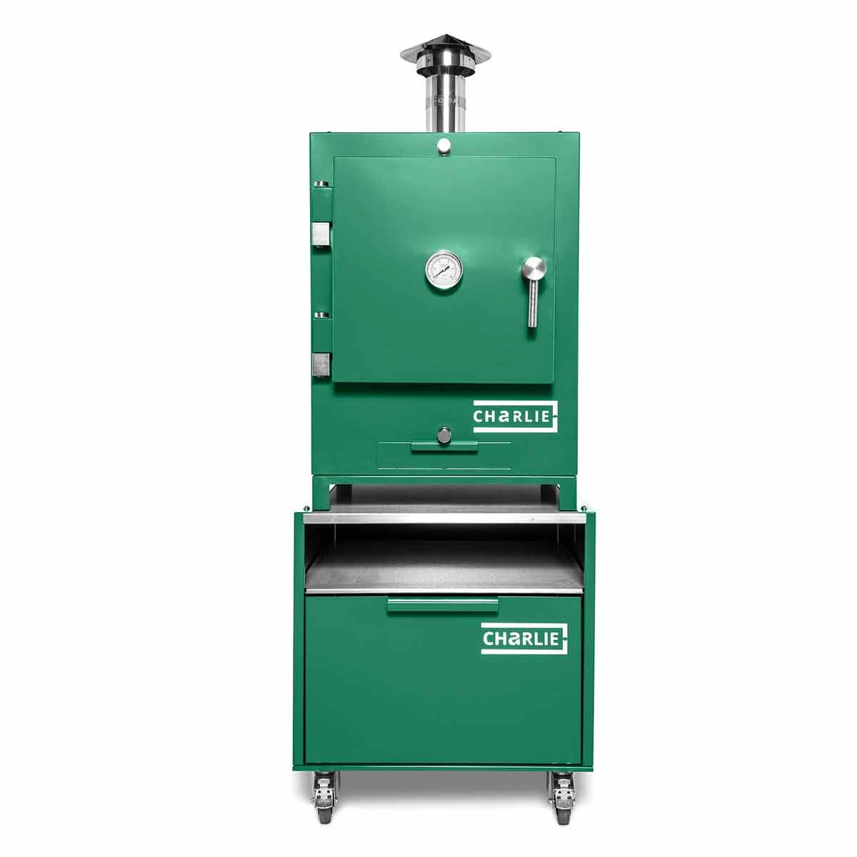 Charlie Oven Cheeky Tischofen auf Charlie Base Cabinet Unterwagen
