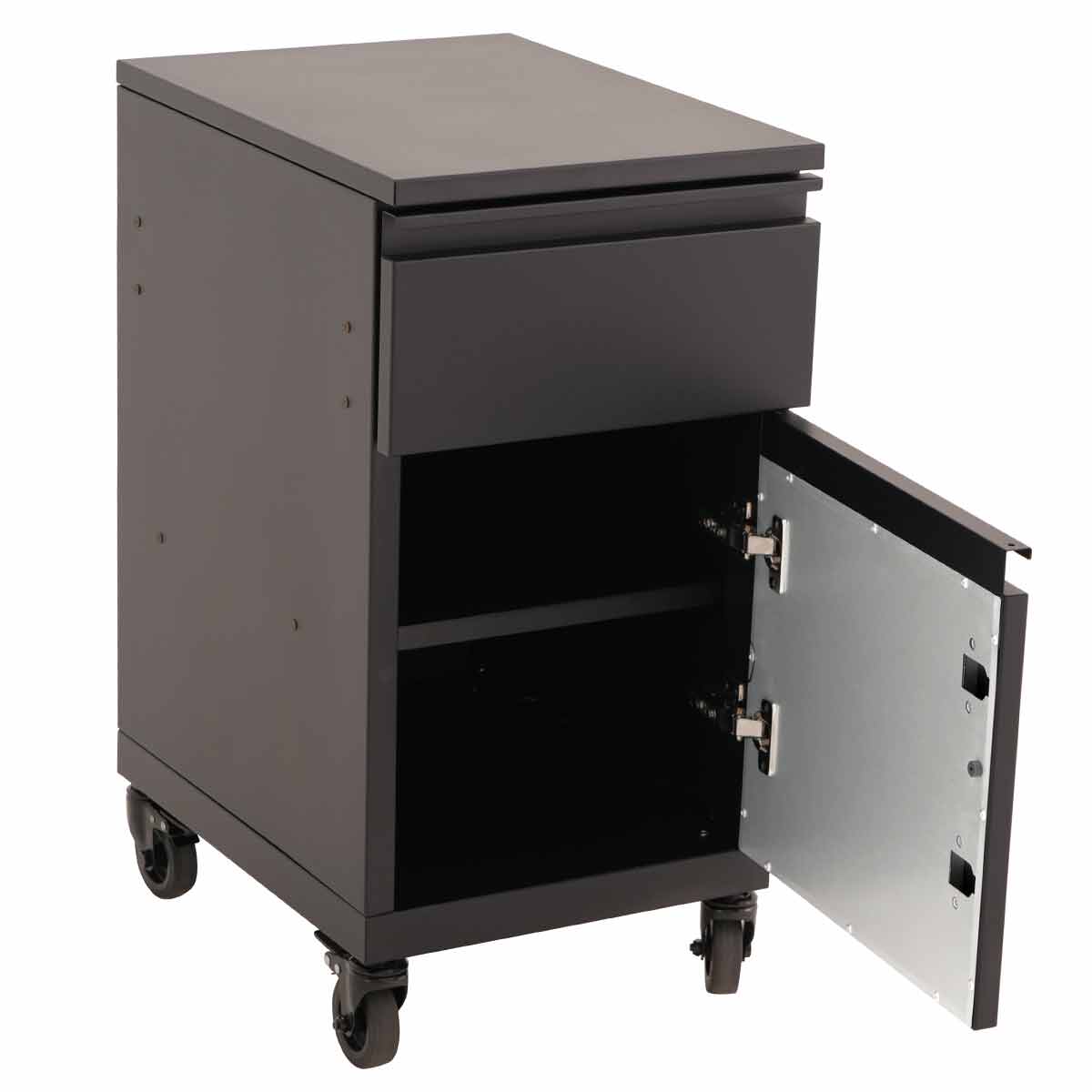 SANTOS BBQ-Trolley, Matt Schwarz für S-Serie & S-Serie Pro, Soft-Close Türe
