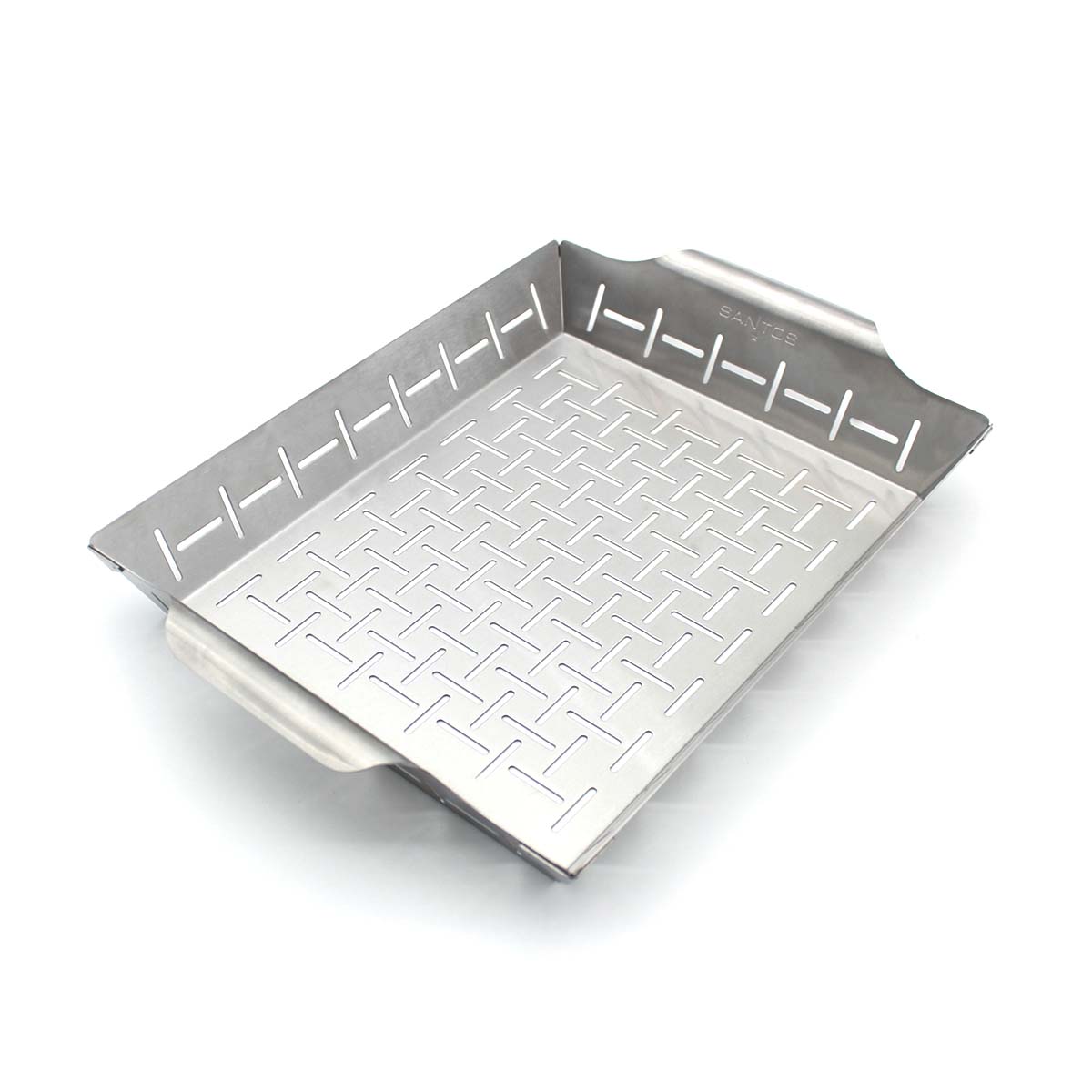 SANTOS Gemüsekorb L / Grillpfanne Edelstahl | 35 x 24,2 cm