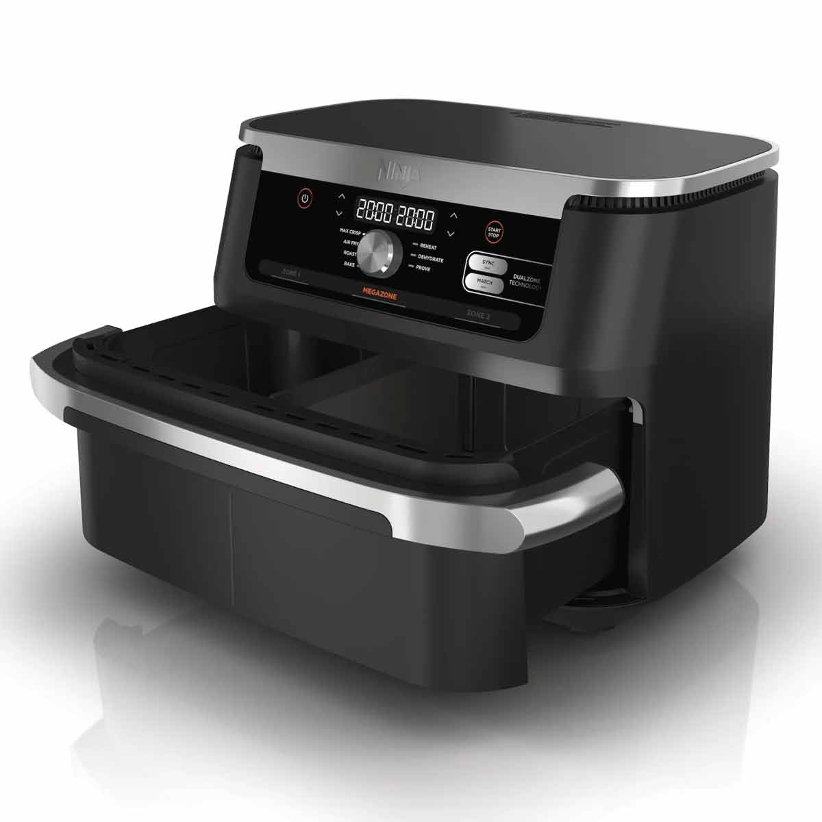 Ninja Foodi FlexDrawer Heißluftfritteuse, 10,4 Liter in Schwarz