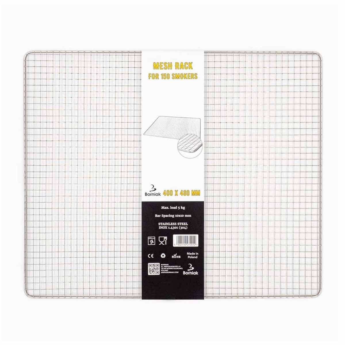 Borniak Feinmaschiger Edelstahl Gitterrost für 150er Serie Räucheröfen