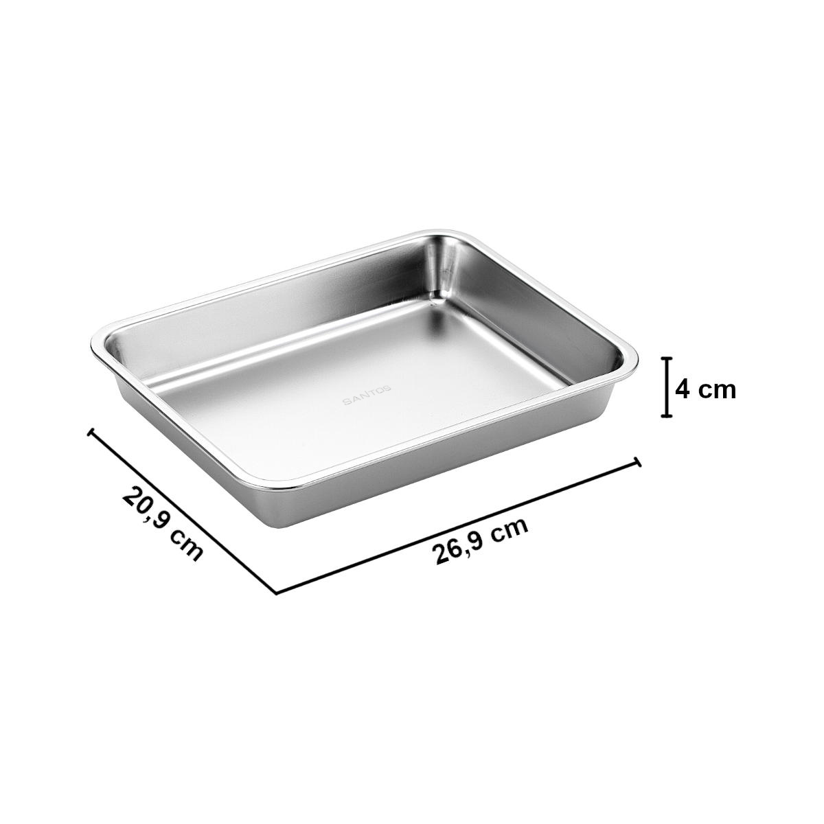 SANTOS Edelstahl Grillschale & Auffangschale, klein SANTOS Edelstahl Grillschale & Auffangschale, klein
