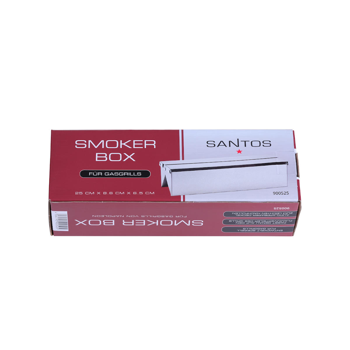 SANTOS Smoker Box für Gasgrills Verpackung