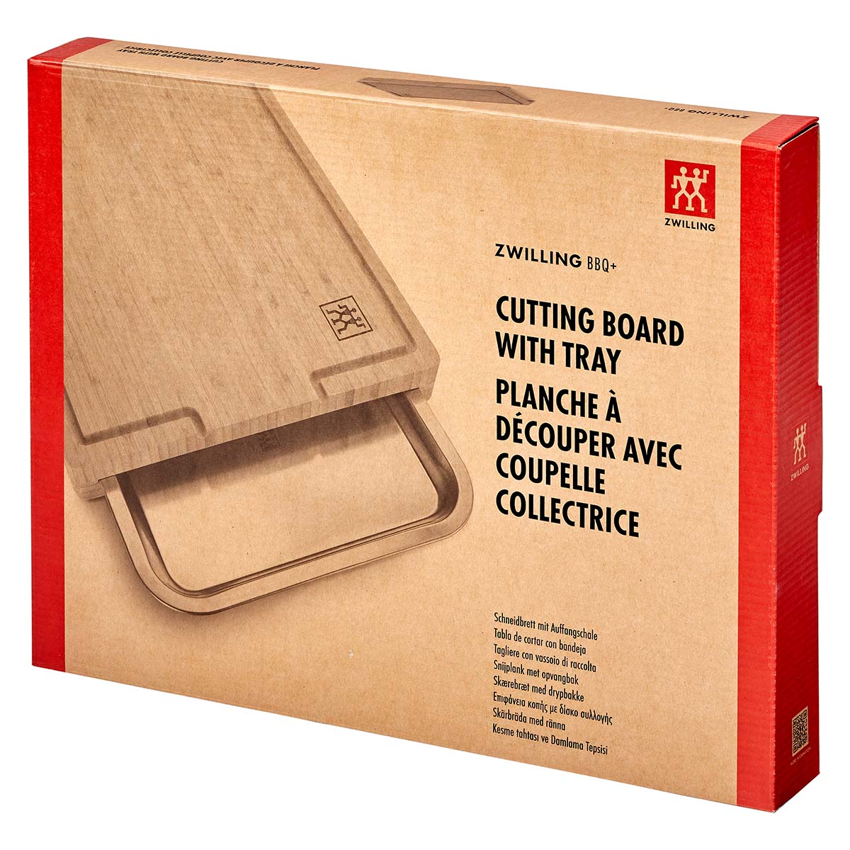 ZWILLING BBQ Schneidebrett mit Auffangschale, 39 x 30 cm, Edelstahl  ZWILLING BBQ Schneidebrett mit Auffangschale, 39 x 30 cm, Edelstahl