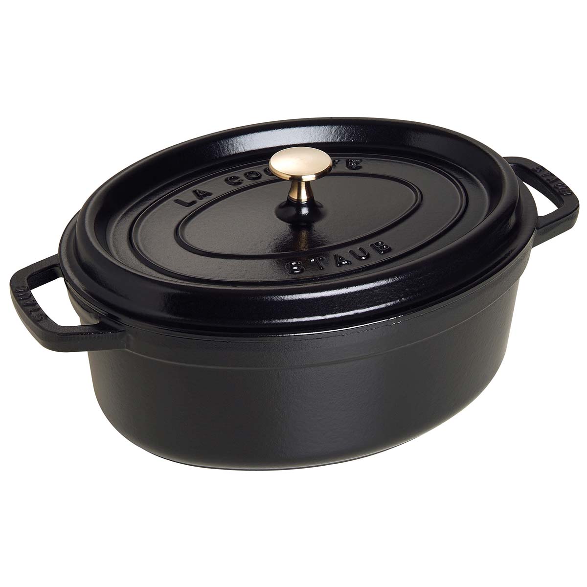 STAUB Cocotte 29 cm, Schwarz, Gusseisen