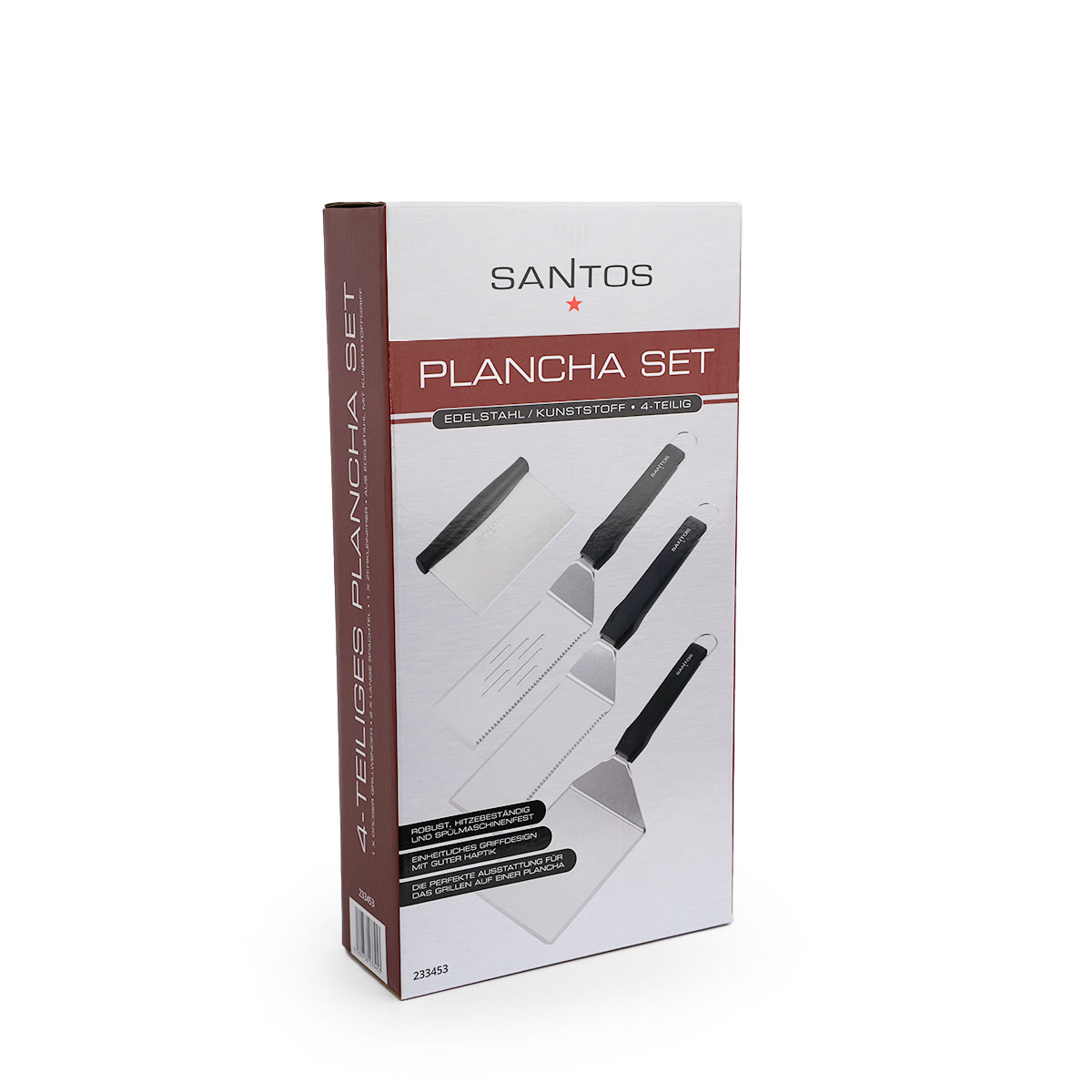 SANTOS Grillspachtel Plancha-Set, 4-teilig 