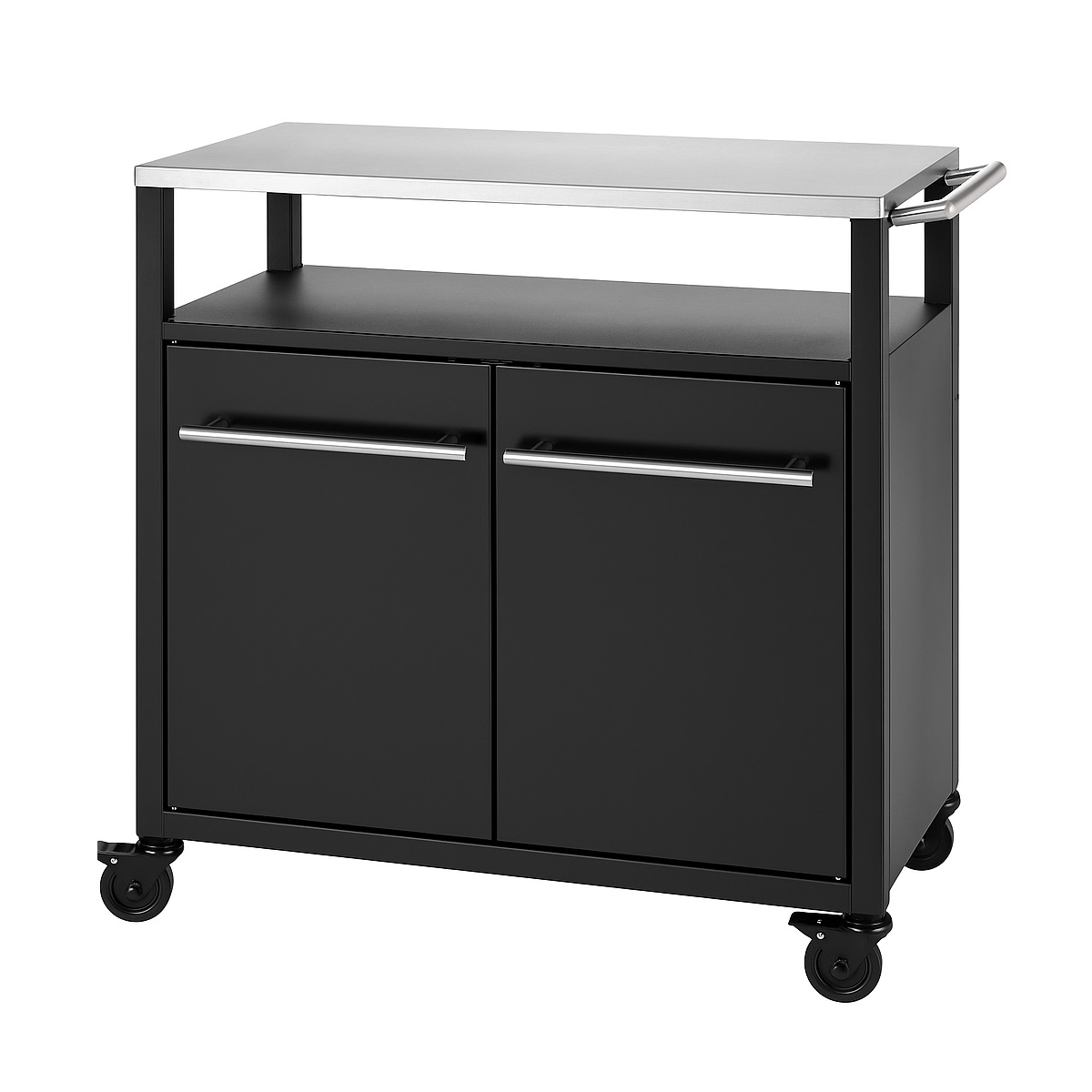 SANTOS BBQ Cart | 2 Türen | Matt Schwarz