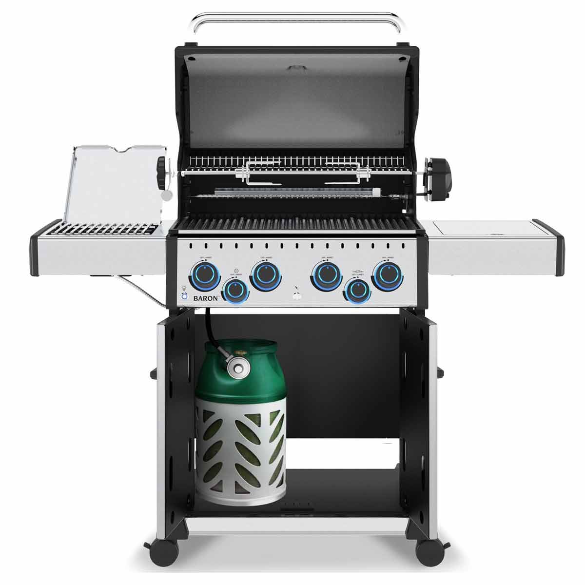 Broil King Baron S 490 IRX Gasgrill Edelstahl inkl. Drehspieß