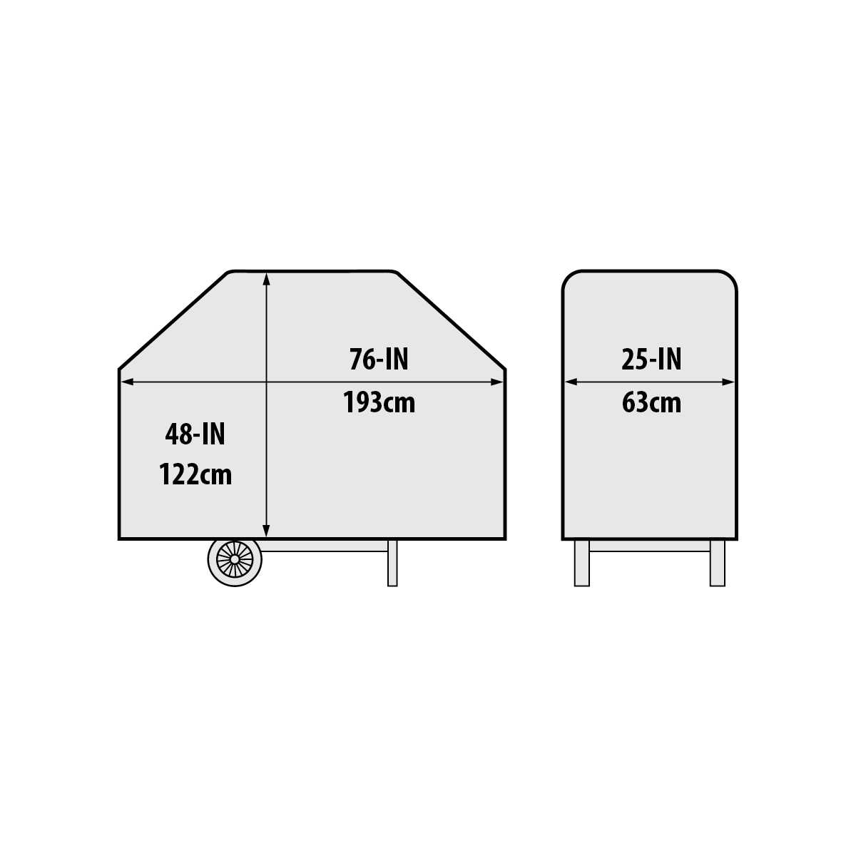 Broil King Abdeckhaube für Imperial 600er/ Regal 600er - Maße