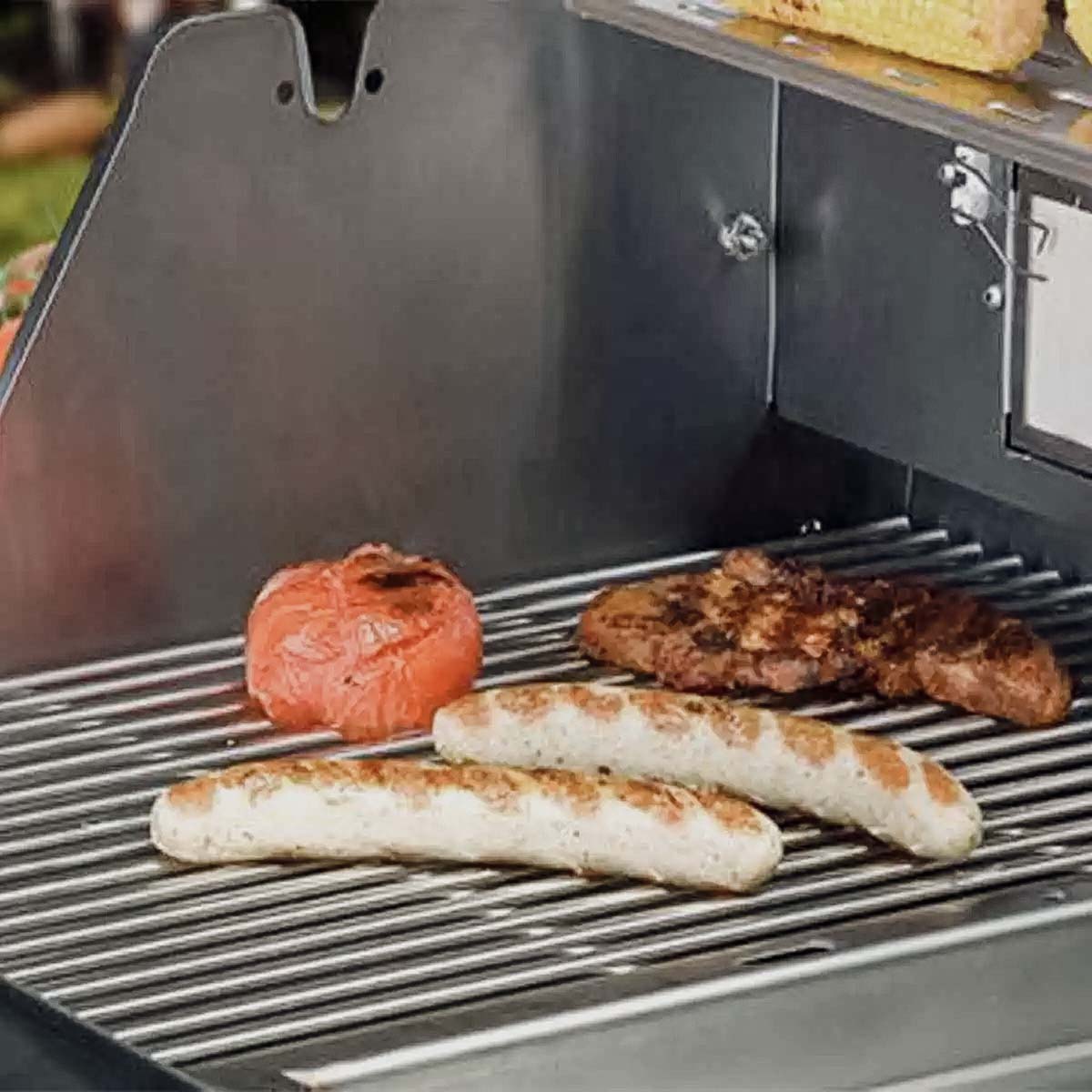 SANTOS Edelstahl Grillrost für Weber Genesis 300er 32,2 x 49,5 cm