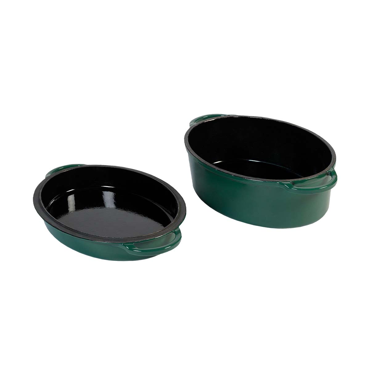 Big Green Egg emaillierter Dutch Oven / oval / 5,2L