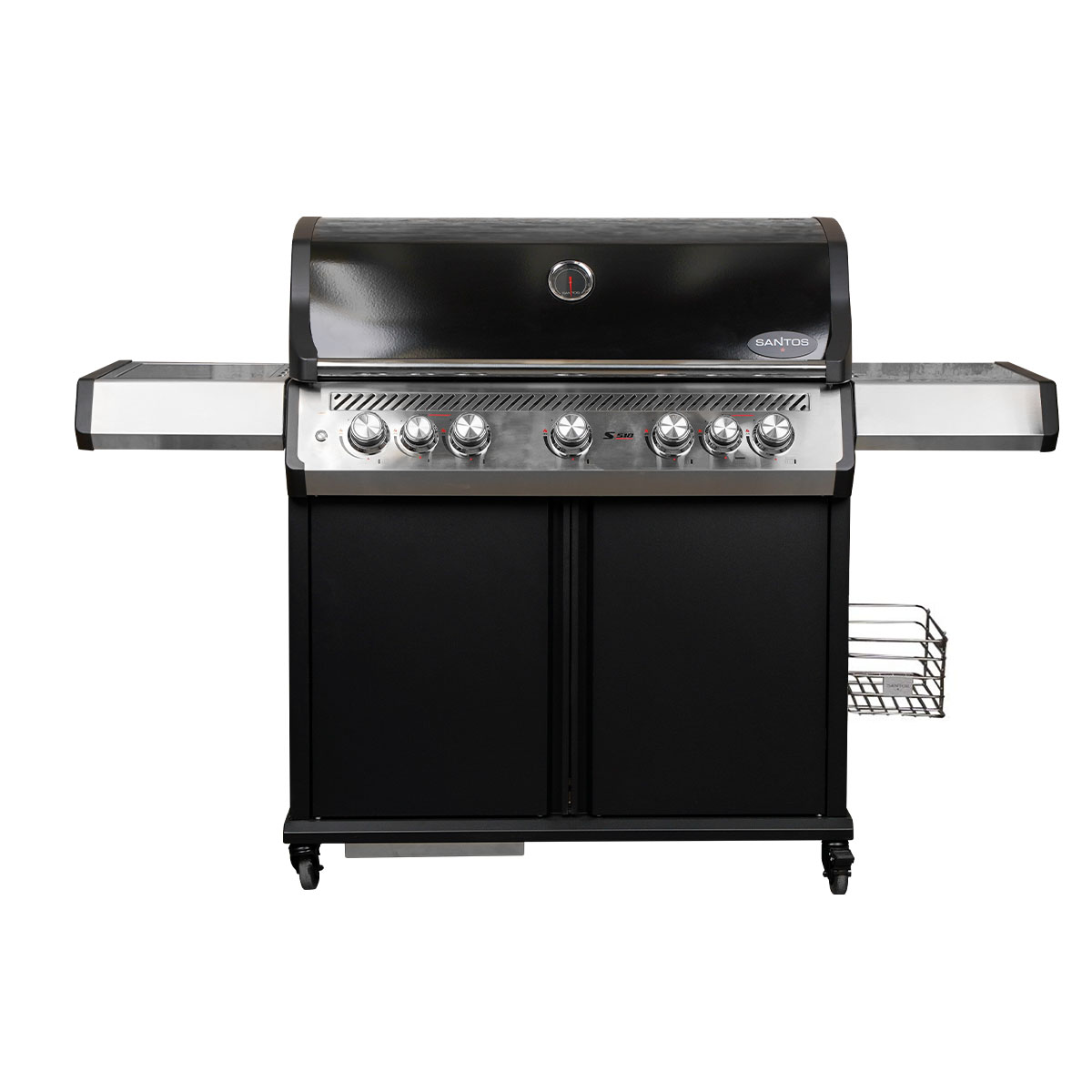SANTOS S-518 Pro Schwarz | Seiten- & Heckbrenner