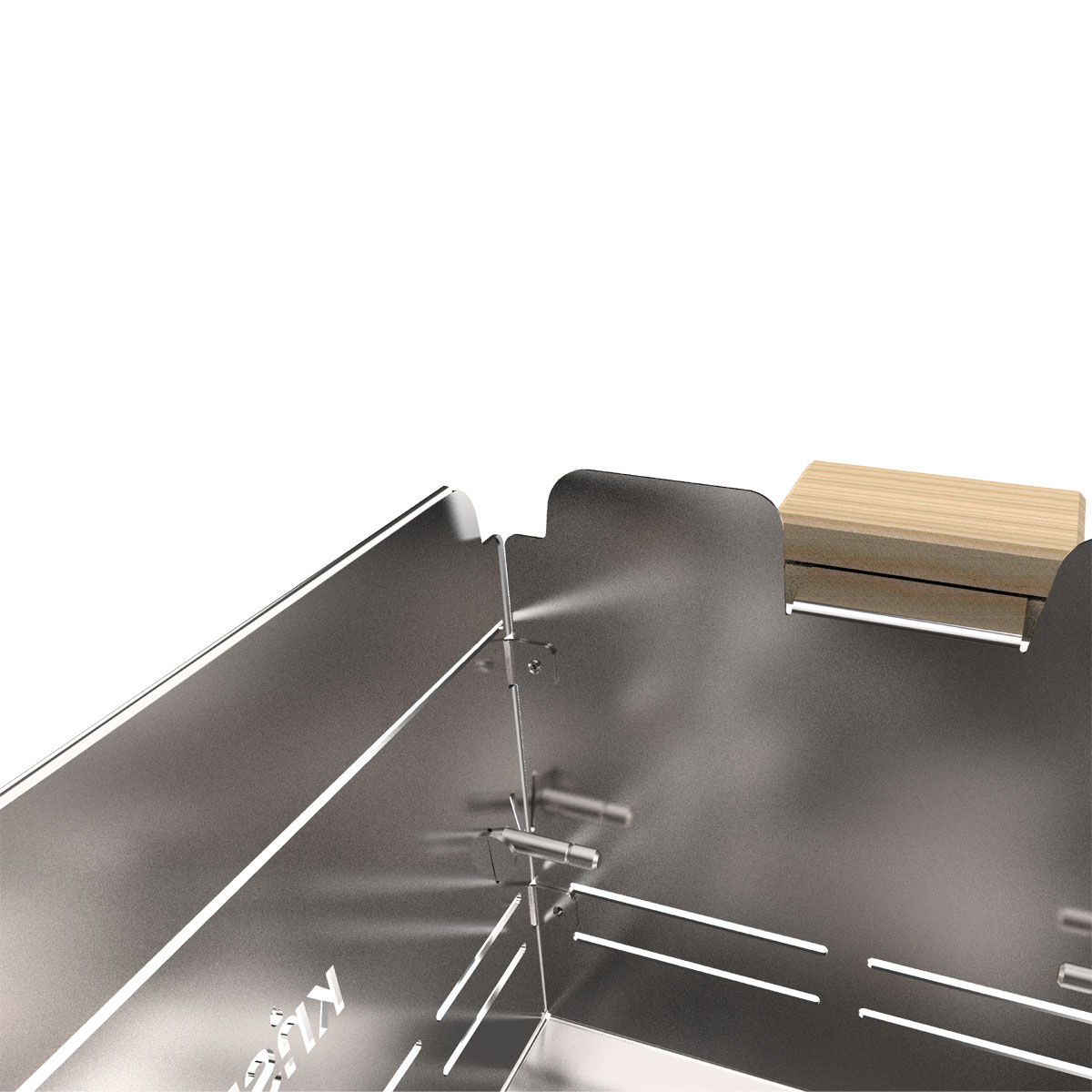 Knister Grill Premium – tragbarer Holzkohlegrill aus Edelstahl Knister Grill Premium – tragbarer Holzkohlegrill aus Edelstahl