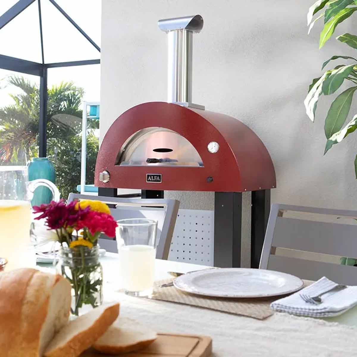 Alfa Forni Gas Pizzaofen Moderno 2 Pizze in Antikrot