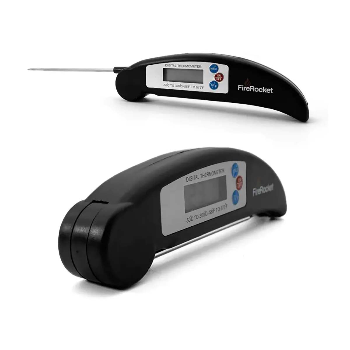 FireRocket BBQ Thermometer, Digital, Klappbar