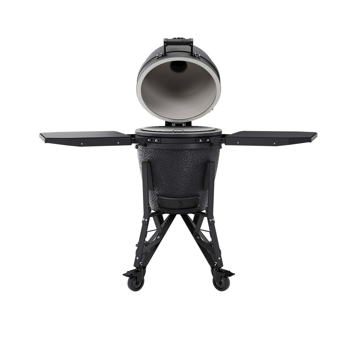 BSTRD. Medium Complete Keramikgrill | Graphite geöffnet