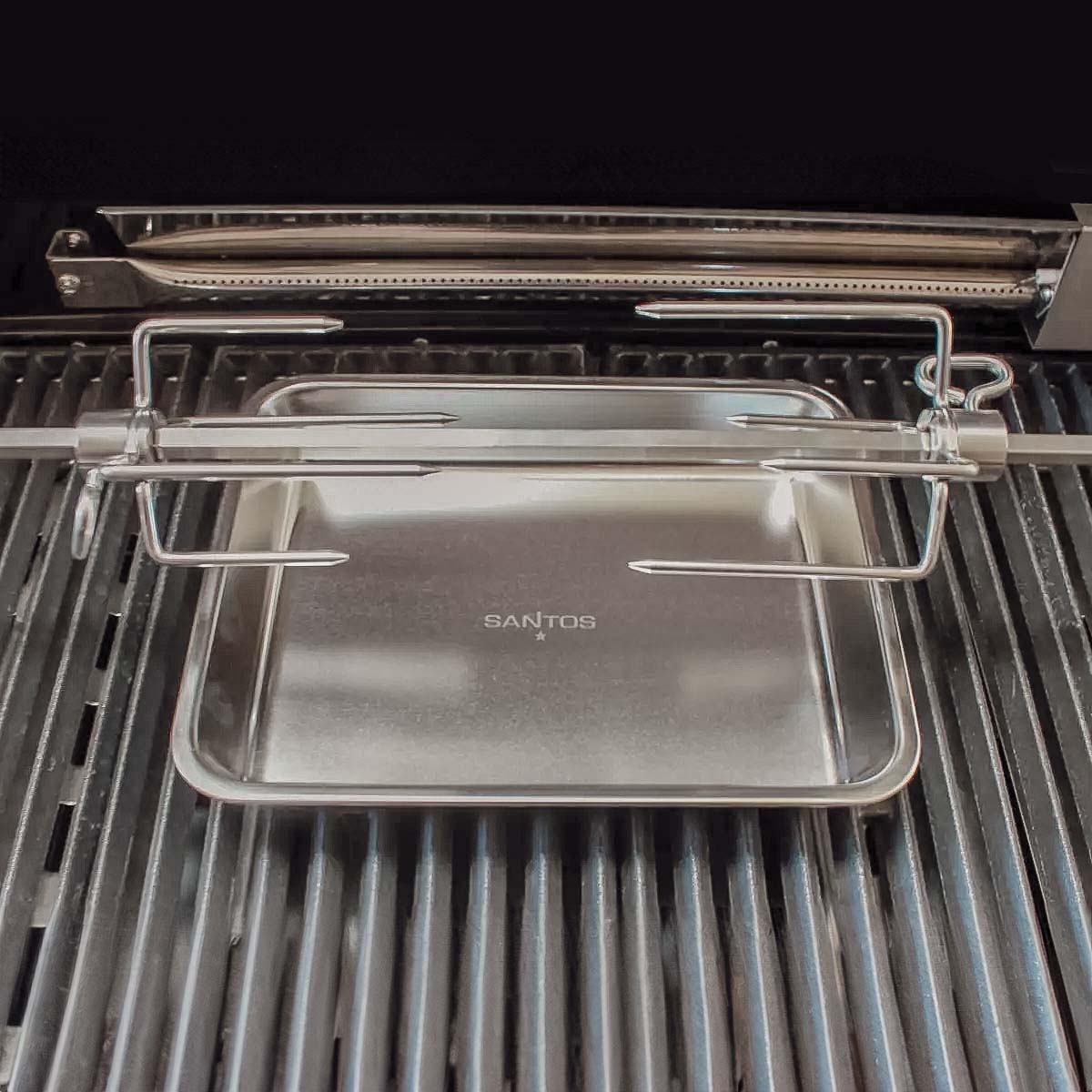 SANTOS Edelstahl Grillschale & Auffangschale, klein SANTOS Edelstahl Grillschale & Auffangschale, klein