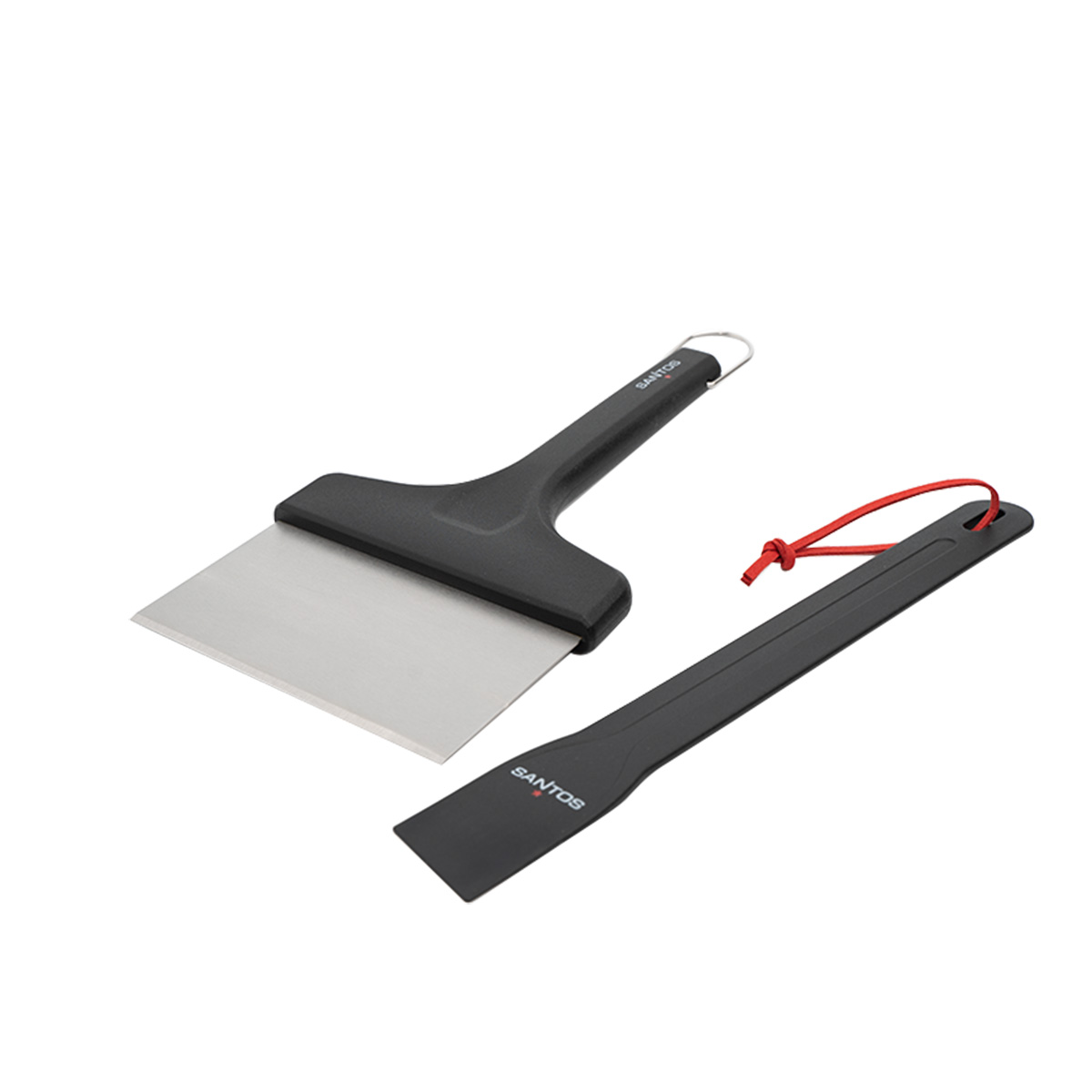 SANTOS Spachtel Reinigungsset - 2-teilig -  2er Reinigungs-Set für Planchas & Gasgrills -  rostfrei - spülmaschinengeeignet - 2 Größen SANTOS Spachtel Reinigungsset - 2-teilig -  2er Reinigungs-Set für Planchas & Gasgrills -  rostfrei - spülmaschinengeeignet - 2 Größen