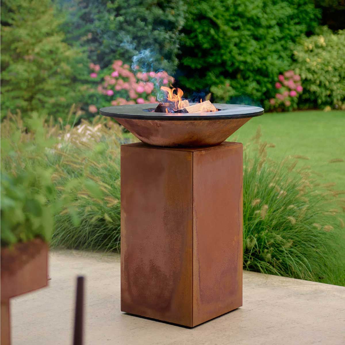 OFYR Feuerplatte 75 Corten Komplettset
