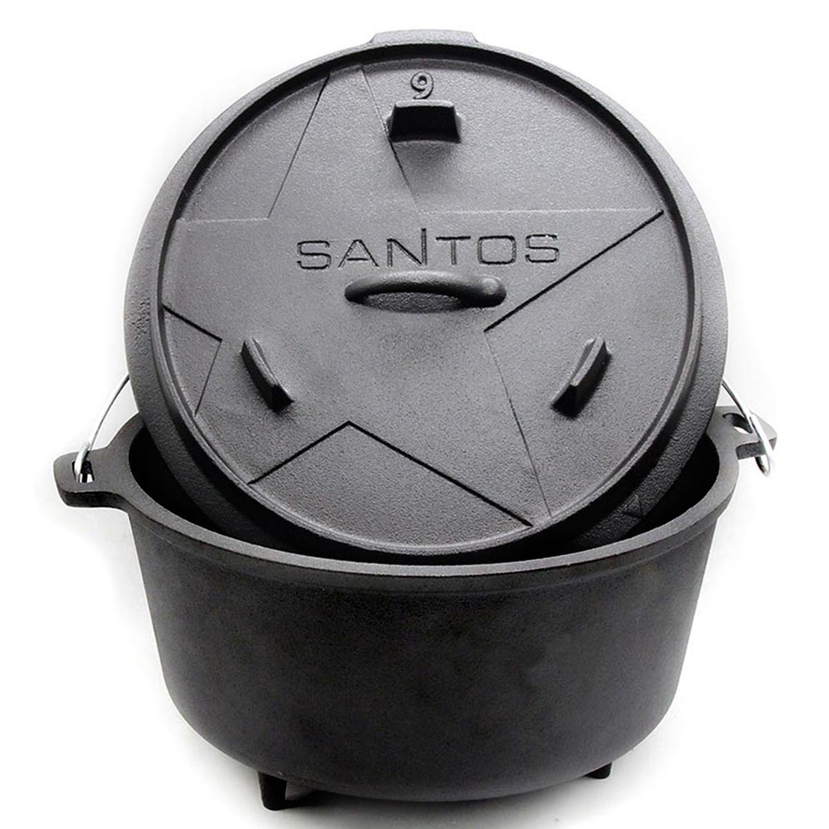 SANTOS Dutch Oven 9qt mit Füßen