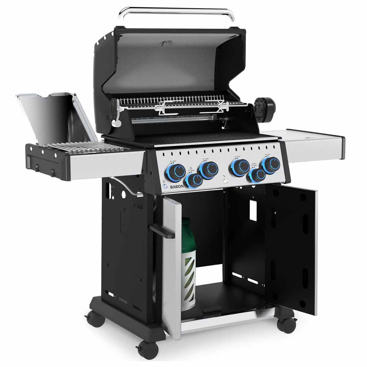 Broil King Baron S 490 IRX Gasgrill Edelstahl inkl. Drehspieß