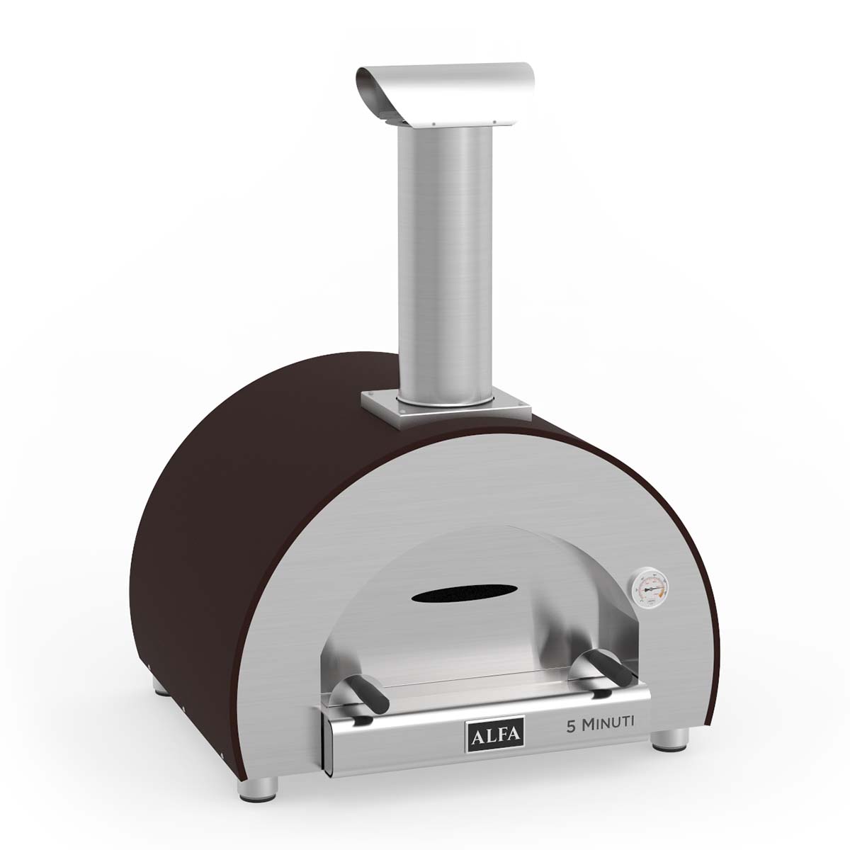 Alfa Forni Pizzaofen 5 Minuti, Holz, Kupfer
